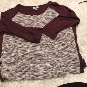 Maroon top